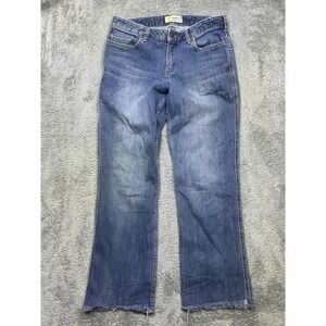 Carhartt Blaine Blue Jeans Women's 10 Original Fit Straight‎ Leg RAW HEM 102731
